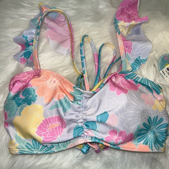 *NWT* Island Soul 2 piece floral bathing suit - Picture 3 of 8